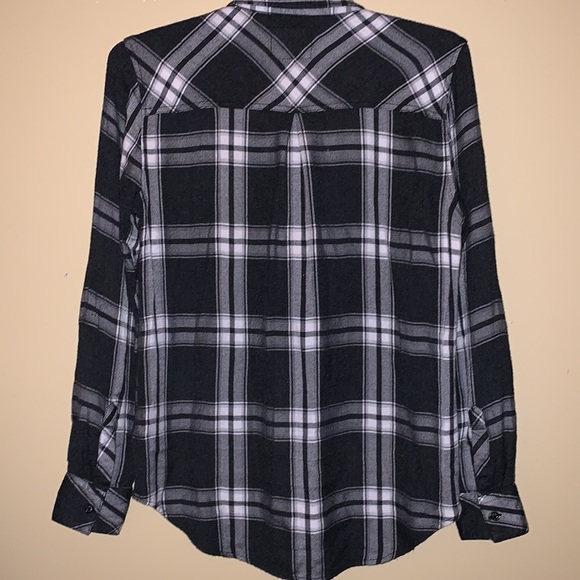 Rails  Women’s size medium Long sleeve hunter coal white - Picture 2 of 5